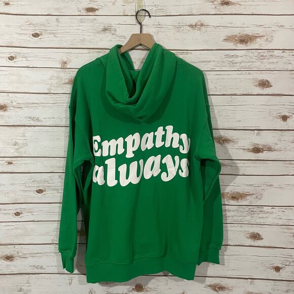 The Mayfair Group Empathy Always Zip Up Hoodie - Green - S/M - Picture 13 of 13